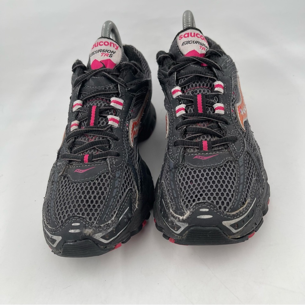 Saucony Women’s Excursion TR 8 -SZ 7.5- Black Pink Running Shoes Sneakers - Picture 3 of 14